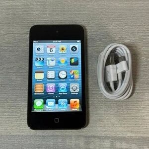 Black iPod with Charger
